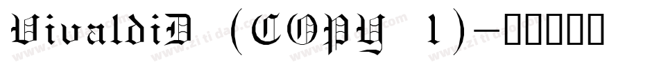 VivaldiD (COPY 1)字体转换